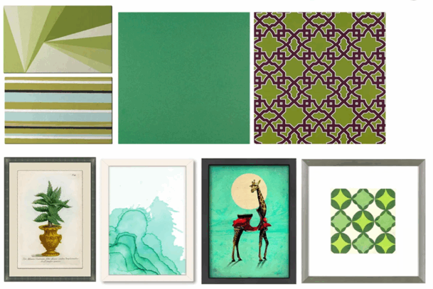 绿色系列家具灯饰布艺饰品等软装素材(图3)