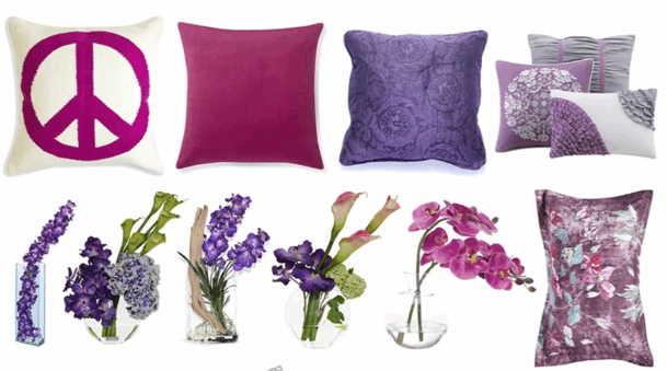 紫色系列家具灯饰布艺饰品等软装素材(图3)