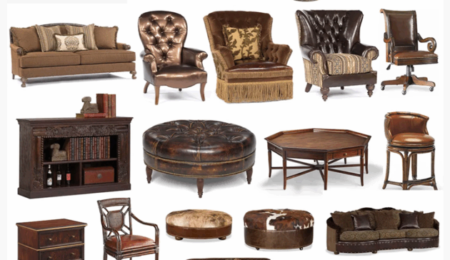 咖啡色系列家具灯饰布艺饰品等软装素材(图2)