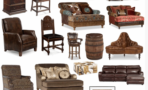 咖啡色系列家具灯饰布艺饰品等软装素材(图3)