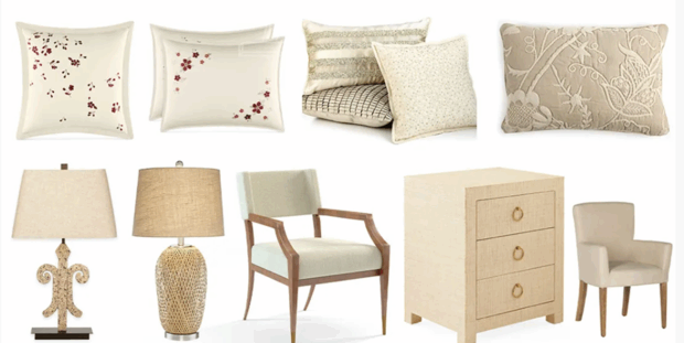 米色系列家具灯饰布艺饰品等软装素材(图4)