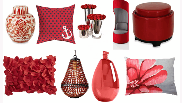 红色系列家具灯饰布艺饰品等软装素材(图6)