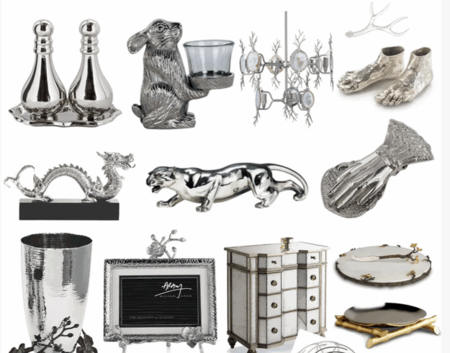 银色系列家具灯饰布艺饰品软装素材(图5)