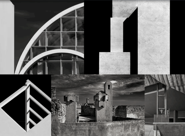 黑白建筑细部光影图设计素材资料(图4)