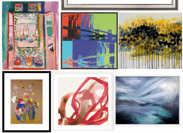 艺术挂画装饰画图库 PNG格式免抠图软装素材(图4)