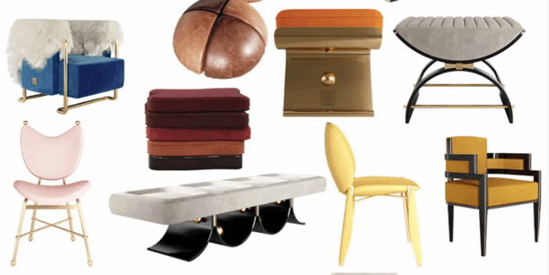 现代工艺家具灯饰PNG免扣图软装设计素材(图2)