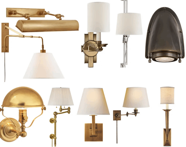 国外艺术墙灯壁灯具PNG免抠图软装设计素材(图3)