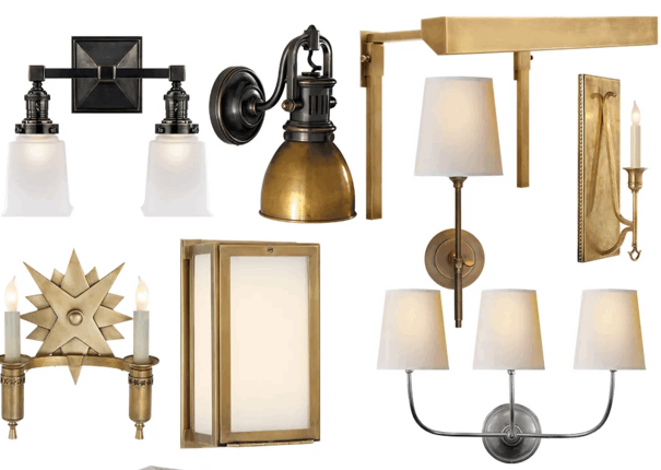 国外艺术墙灯壁灯具PNG免抠图软装设计素材(图5)