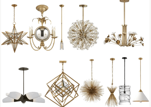 时尚吊灯吸顶灯PNG免抠图软装设计素材(图4)