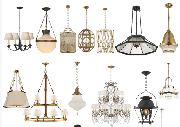 时尚吊灯吸顶灯PNG免抠图软装设计素材(图5)