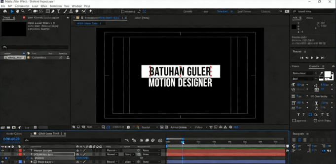 AE创建小故障下三分之一标题动画视频教程(图4)