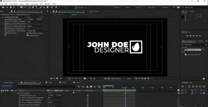 AE创建小故障下三分之一标题动画视频教程(图5)
