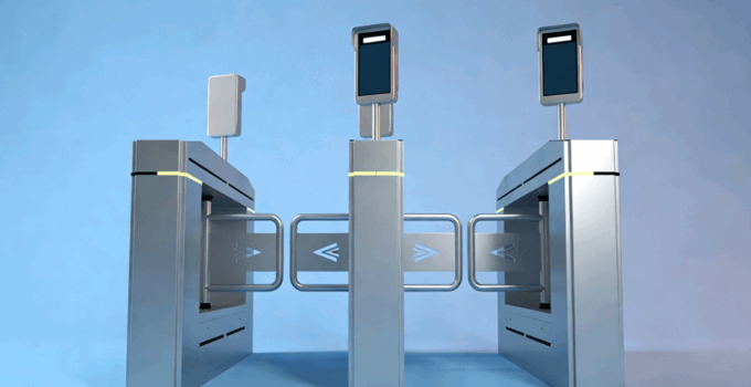 人行道闸 安检刷卡 (图4)