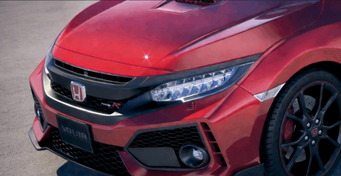 C4D本田红标思域性能车汽车模型 Honda Civic Type R 2018(图2)