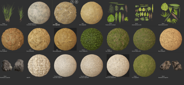 60G实景高精度纹理材质贴图Megascans Library(图1)