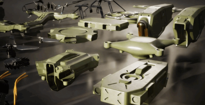 高精度C4D科幻无人机飞行器模型合集(图3)