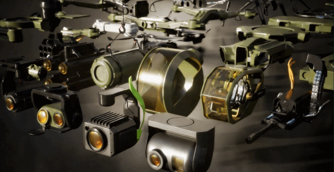 高精度C4D科幻无人机飞行器模型合集(图4)