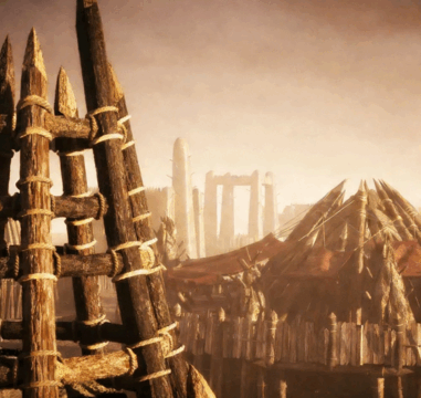 C4D原始社会上古部落建筑模型合集素材包(图1)