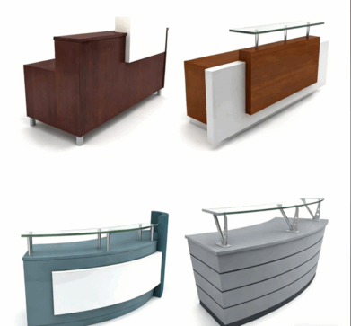 [家具模型] 70组高品质办公桌子椅子前台柜子相关3D模型合集 Evermotion Archmodels第89季(图5)