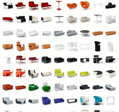 [家具模型] 102组高品质沙发桌子椅子家具相关3D模型合集 Evermotion Archmodels第92季(图6)