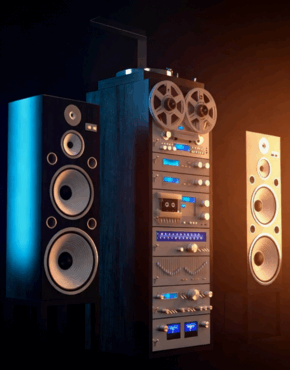 [家具模型] 复古音频系统设备雕刻3D模型合集(图3)