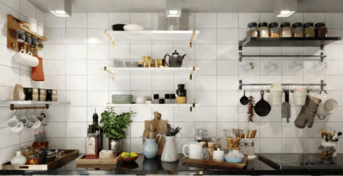 [家具模型] 32组高品质厨房厨具餐具相关3D模型合集 Evermotion Archmodels第231季(图2)