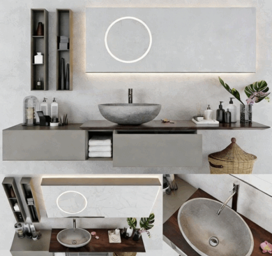 [家具模型] 50组精品浴室卫浴家具3D模型合集(图5)