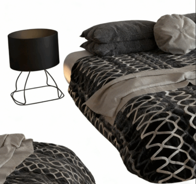 [家具模型] 50组精品床家具3D模型合集(图6)