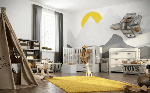 [家具模型] 32组高品婴幼儿卧室家具装饰品3D模型合集 Evermotion Archmodels第189季 (图4)