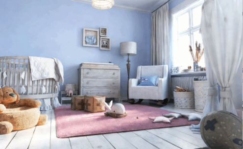 [家具模型] 32组高品婴幼儿卧室家具装饰品3D模型合集 Evermotion Archmodels第189季 (图3)