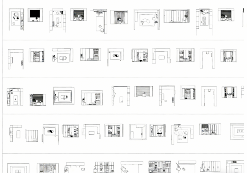 2026年最新室内设计卧室衣帽间CAD图库CAD卧室衣柜CAD更衣室CAD服装间CAD衣柜(图4)