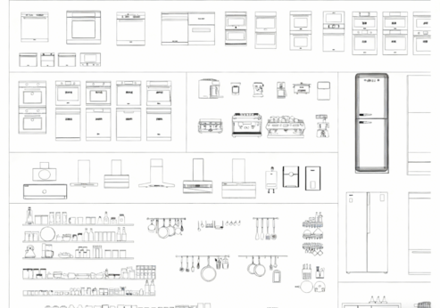 2026年最新厨具CAD图库CAD烤箱CAD电饭煲CAD冰箱CAD微波炉(图3)