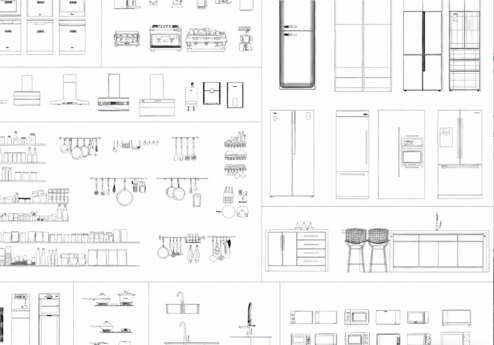 2026年最新厨具CAD图库CAD烤箱CAD电饭煲CAD冰箱CAD微波炉(图6)