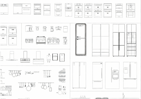 2026年最新厨具CAD图库CAD烤箱CAD电饭煲CAD冰箱CAD微波炉(图5)