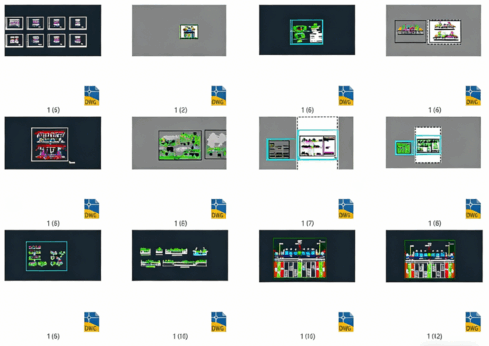  12套道路横断面CAD道路横截面CAD道路剖面图CAD道路断面图CAD城市道路标准绿化断面图(图2)