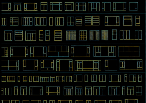  2026年最新窗户CAD图库CAD推拉窗CAD飘窗CAD折叠窗CAD落地窗(图3)