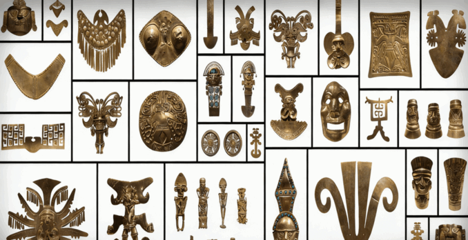 44张阿兹特克黄金遗物高清参考图合集(图3)