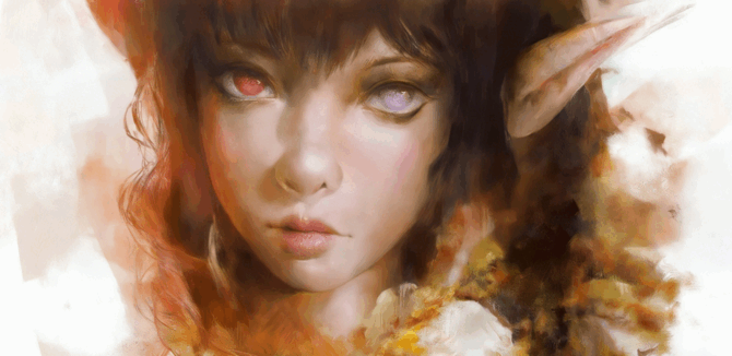 Joi Rudin画师角色数字绘画自定义PS笔刷合集 附教程(图5)