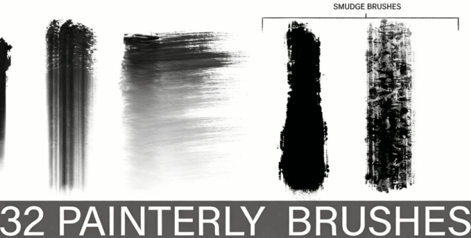 32组Eric Elwell画师数字绘画自定义PS笔刷合集(图4)