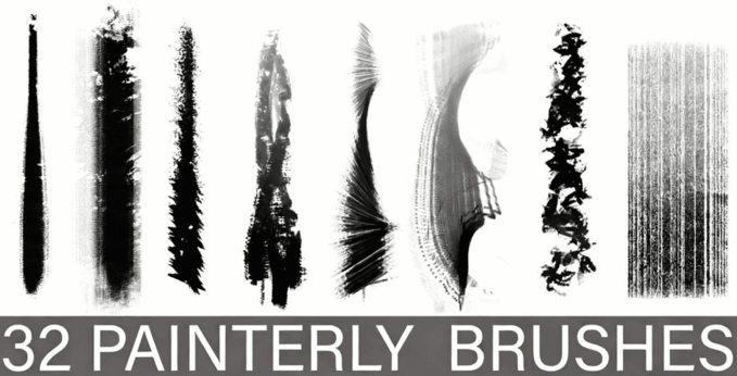 32组Eric Elwell画师数字绘画自定义PS笔刷合集(图6)