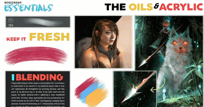 Rossdraws画师数字绘画自定义PS笔刷合集(图2)