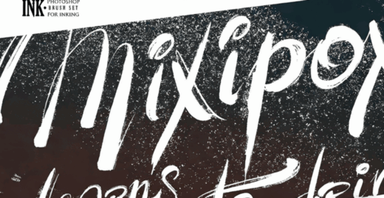 40组真实模拟墨迹笔墨数字绘画PS笔刷合集(图4)