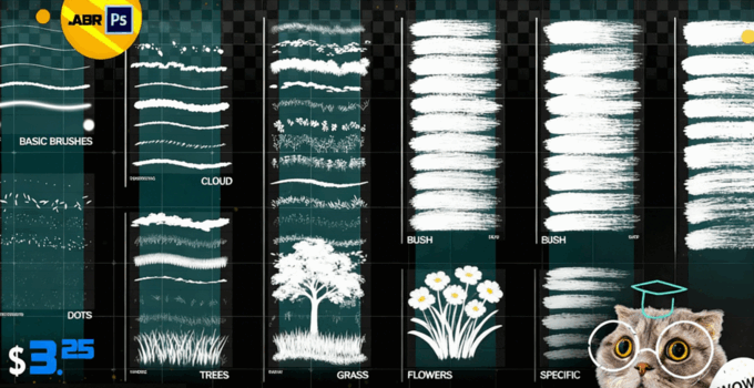 73组自然图形创意实用设计PS笔刷合集(图3)