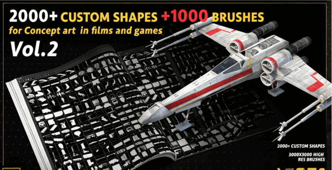 3000组概念设计自定义PS图形与PS笔刷合集(图4)