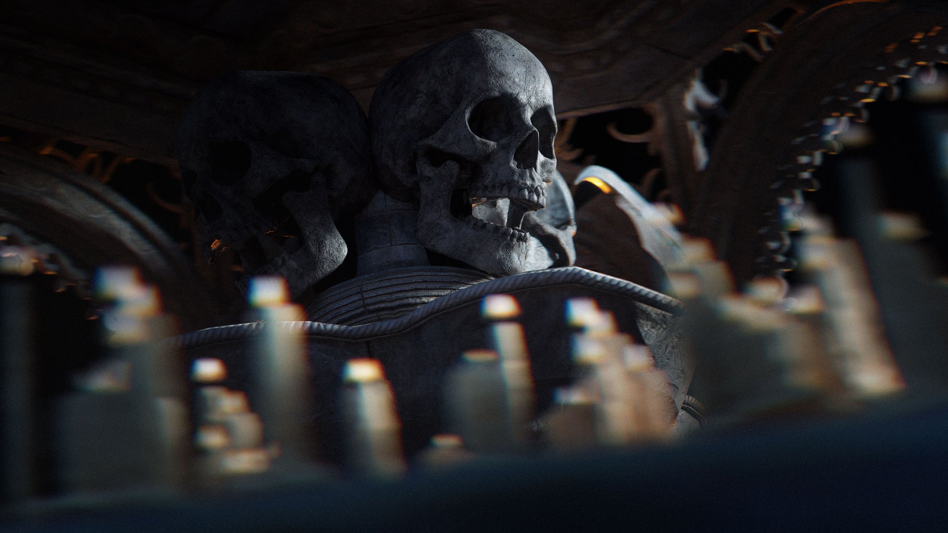 3D模型-哥特式建筑恐怖鬼城鬼蜮3D模型资产kitbash3d GhostRealm(图6)