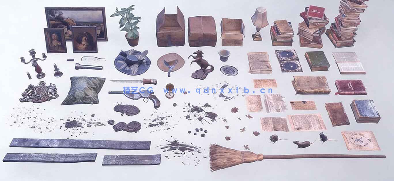 19世纪末古老宅邸大厅场景UE游戏素材(图8)