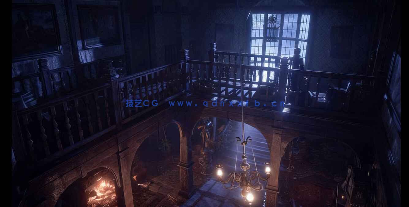 19世纪末古老宅邸大厅场景UE游戏素材(图3)
