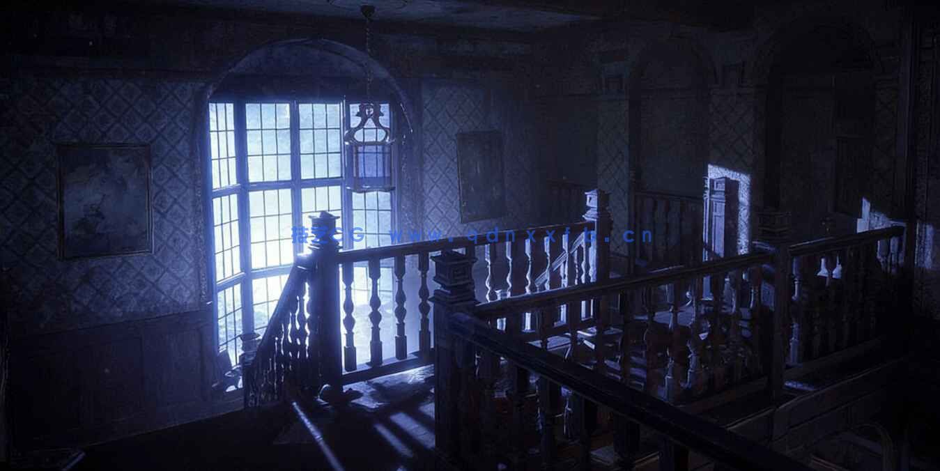 19世纪末古老宅邸大厅场景UE游戏素材(图1)