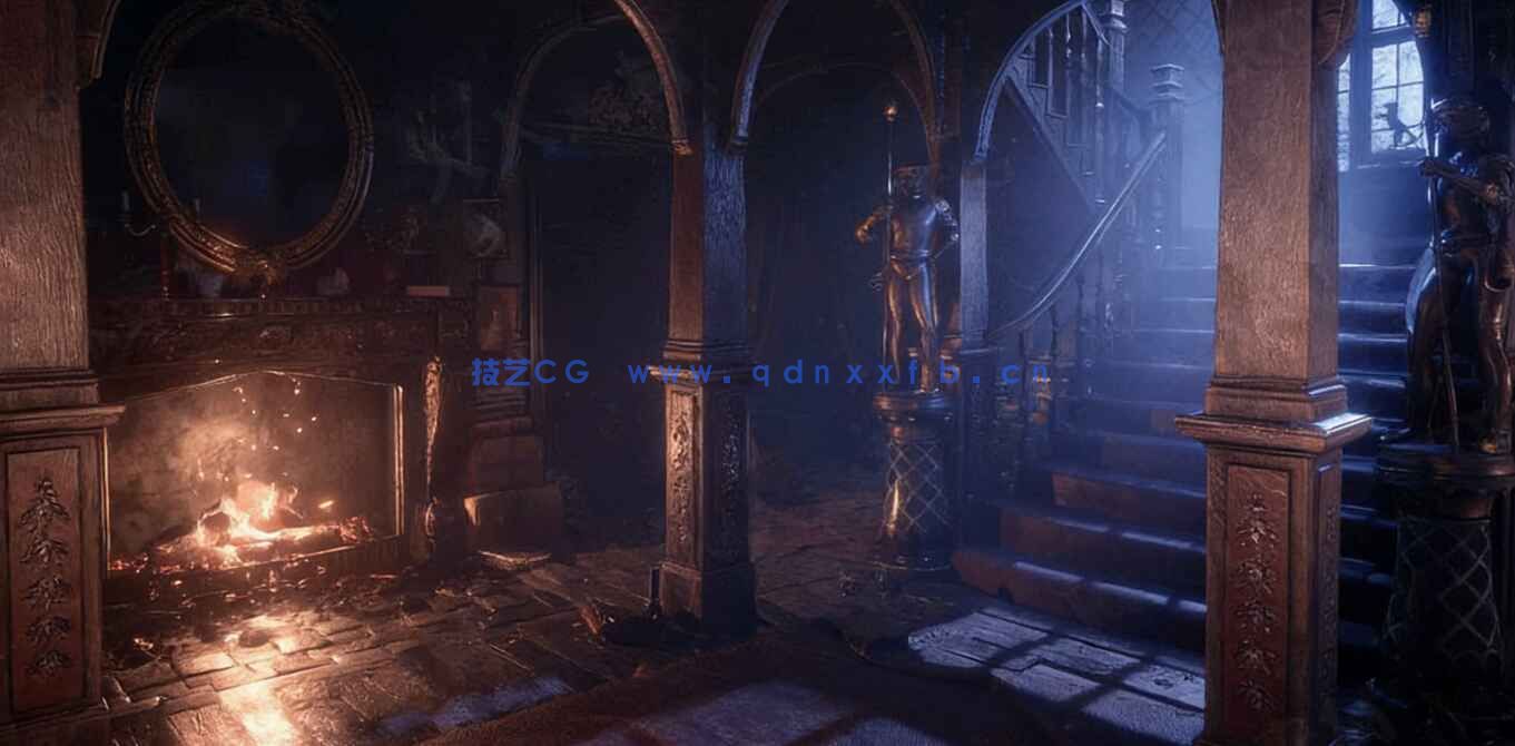 19世纪末古老宅邸大厅场景UE游戏素材(图4)