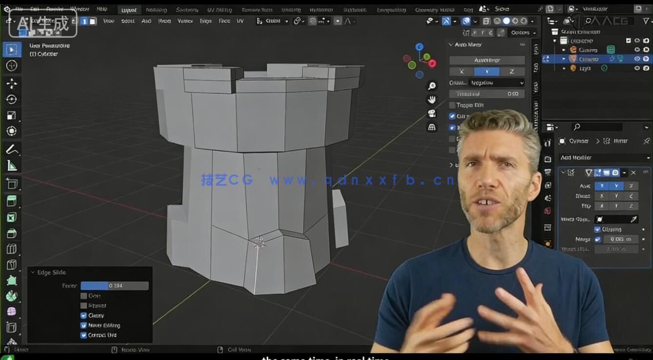 【中文字幕】Blender手绘风格低多边形模型实例制作视频教程(图3)